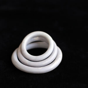 Decorative shibari rings - lilac and pink marbled