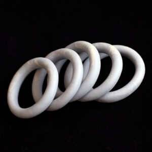 Decorative shibari rings - lilac and pink marbled