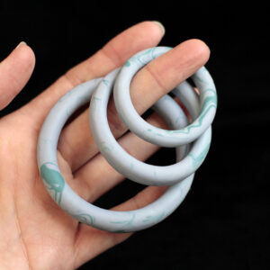 Decorative shibari rings - Lilac and teal