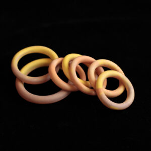 Decorative shibari rings - Sunset colors