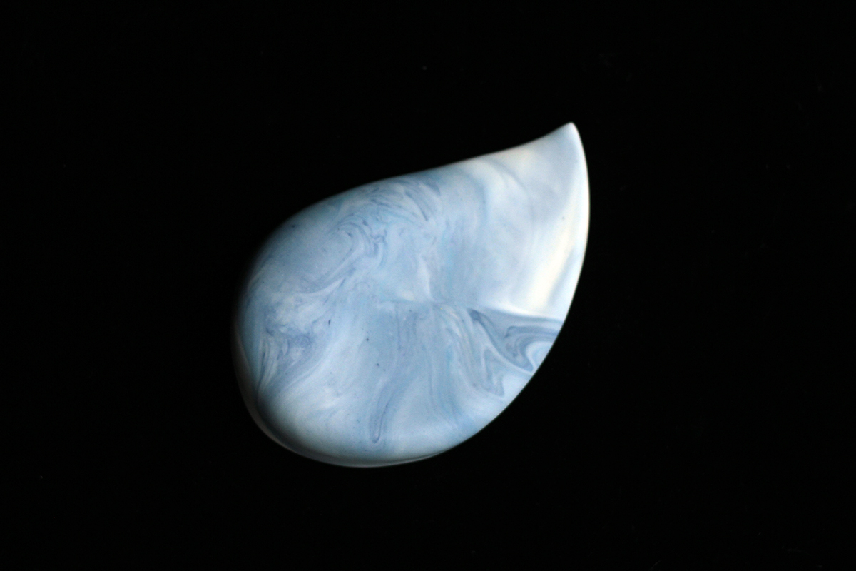 Wax scraper- Swirling blue - Image 2
