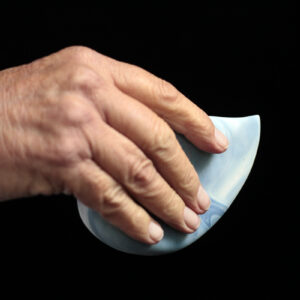 Wax scraper- Swirling blue